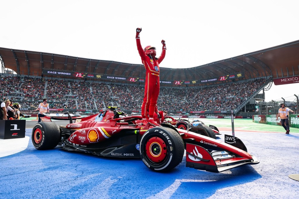 Carlos Sainz, ganador del Gran Premio de México