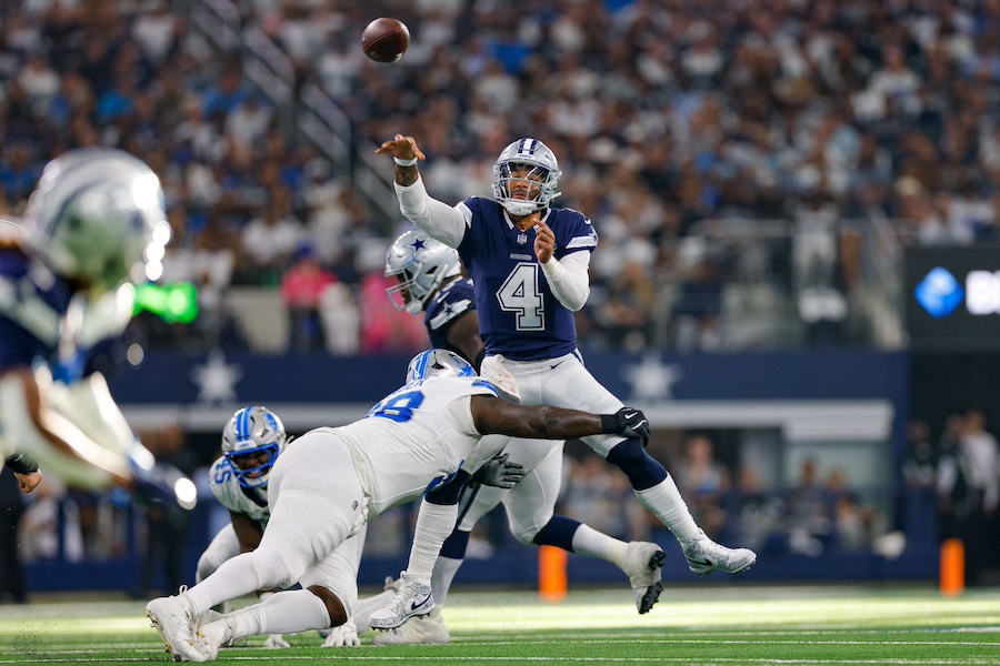 Dak Prescott ante los Detroit Lions