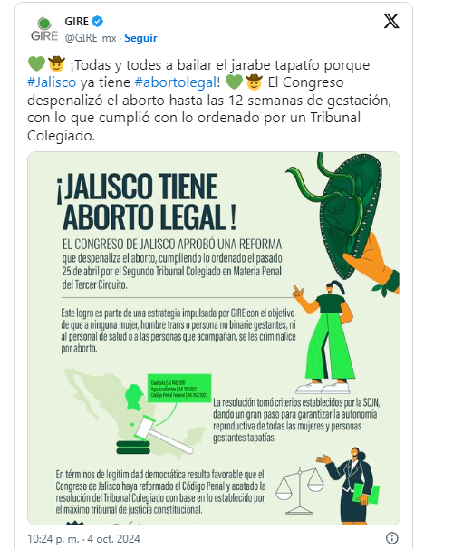 Aborto legal es una realdiad en Jalisco: Congreso aprueba su despenalización