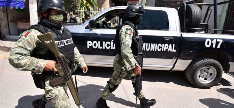 Ejército en calles de Mazatlán, octubre 2020