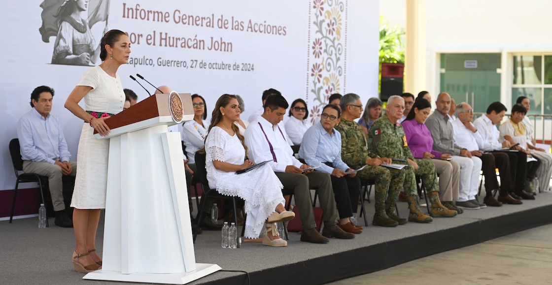 Claudia Sheinbaum da por terminada emergencia en Oaxaca y Guerrero