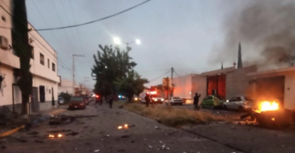 Explosión coche bomba en Acámbaro, Guanajuato