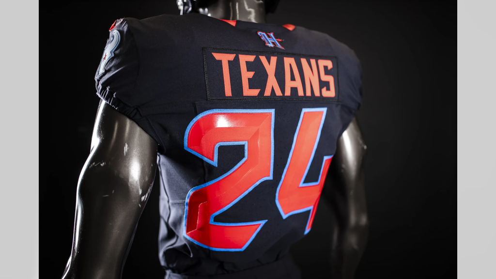 Así luce el uniforme de Texans con el rediseño de H-Town