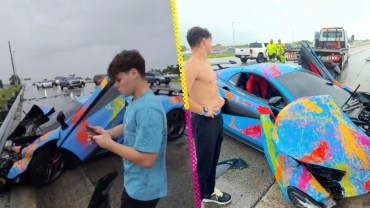 Influencer graba su accidente automovilístico por ir en el celular