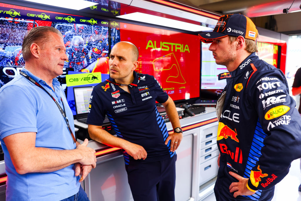 Jos Verstappen, Gianpiero Lambiase y Max Verstappen