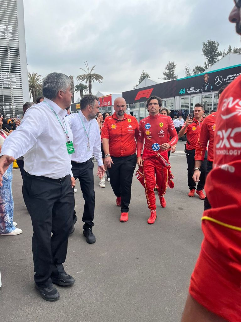 Carlos Sainz, el poleman del Gran Premio de México