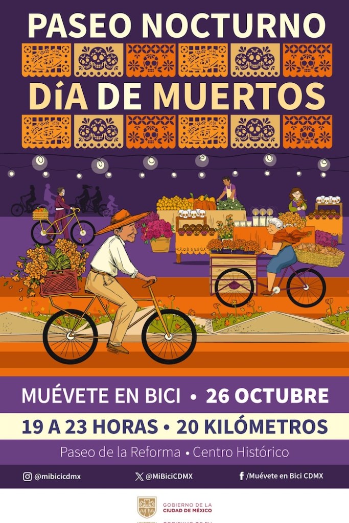 A rodar en el Paseo Nocturno de Día de Muertos en CDMX: Ruta, calles cerradas y horario