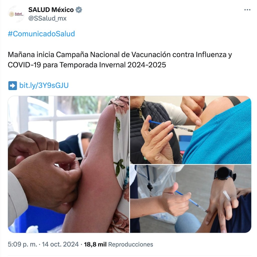 Vacunación contra COVID e influenza en México: Edades y a dónde ir por la vacuna