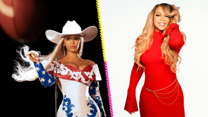 Beyoncé y Mariah Carey en el show de medio tiempo del partido de Navidad de NFL