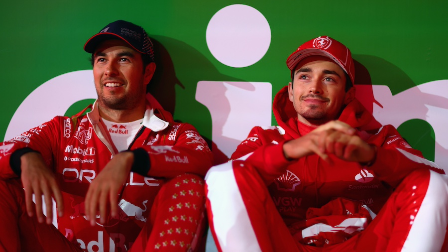 Checo Pérez y Charles Leclerc