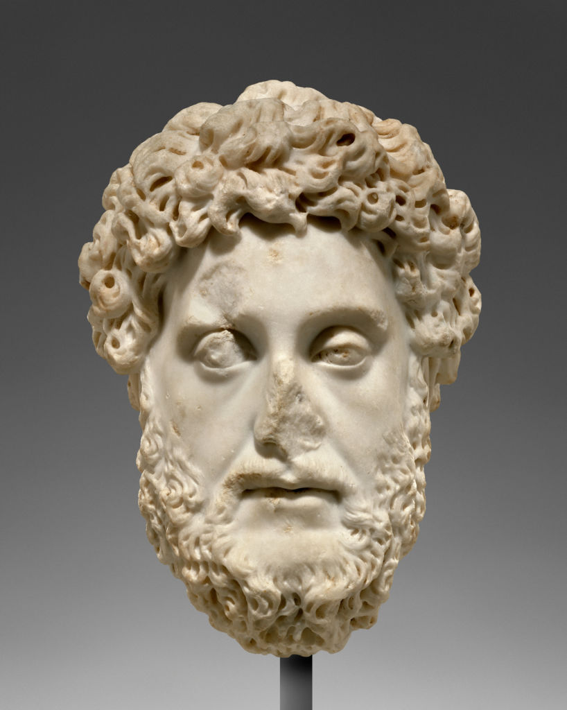 Rostro de Cómodo, emperador romano