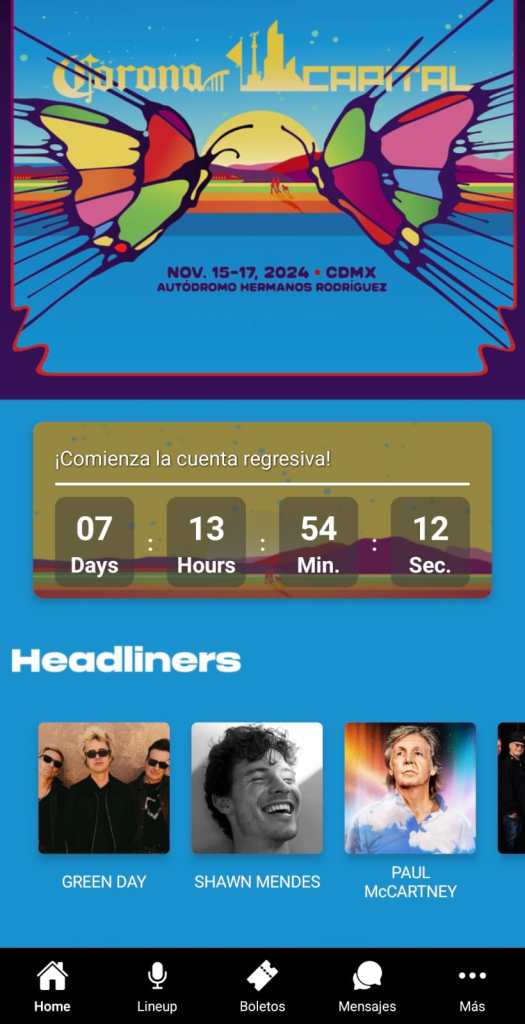 Todo sobre la app del Corona Capital 2024