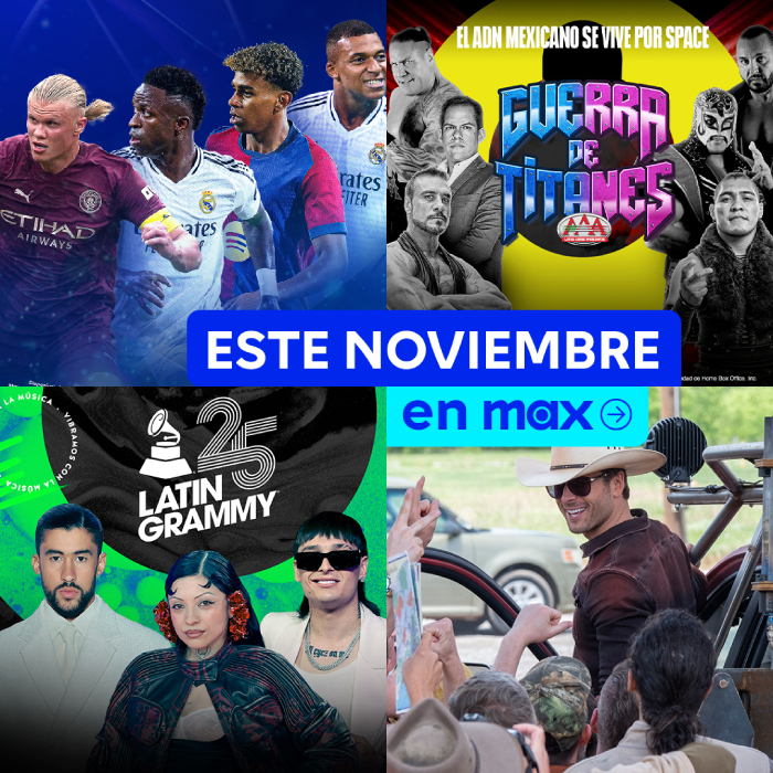 ¡Noviembre de estrenos! Estas son las series y películas que llegan a MAX este mes