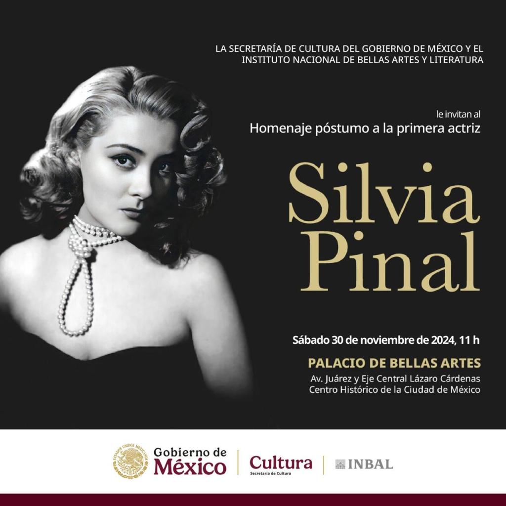 Homenaje de Silvia Pinal en Bellas Artes