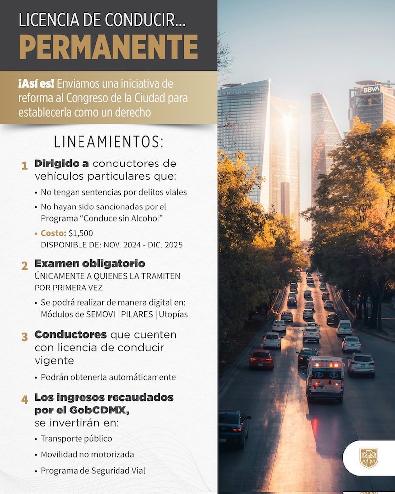 ¿Si vivo en Edomex puedo tramitar la licencia permanente de conducir de CDMX?