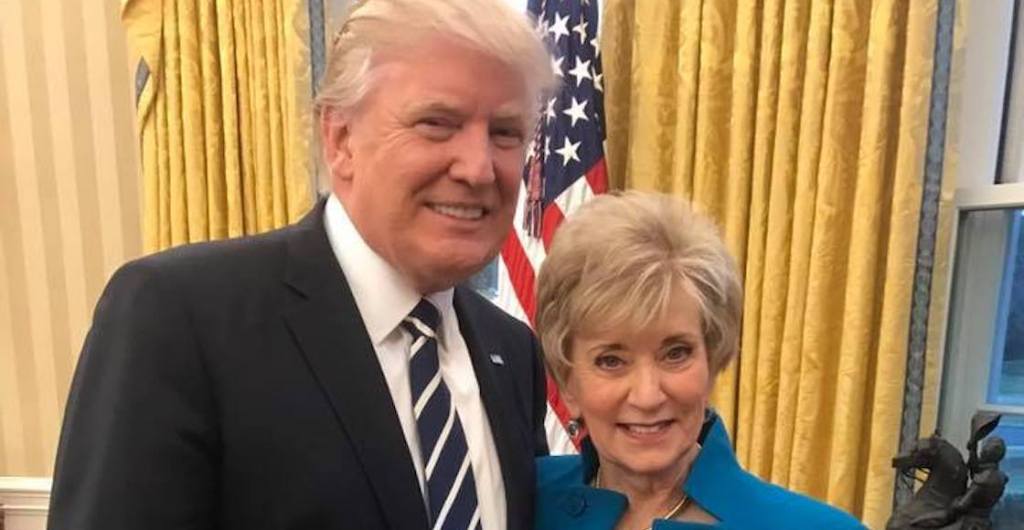 linda mcmahon y donald trump