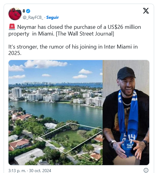 Neymar fichaje Inter Miami