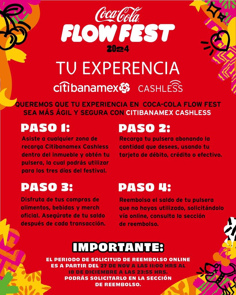 Acá te decimos cómo y cuándo pedir tu reembolso de la pulsera del Coca-Cola Flow Fest 2024