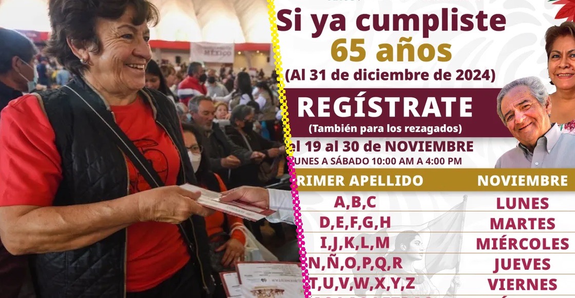 Fechas de registro para la Pensión del Bienestar de Adultos Mayores