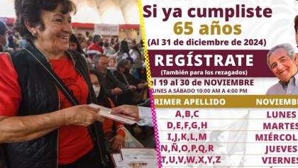 Fechas de registro para la Pensión del Bienestar de Adultos Mayores