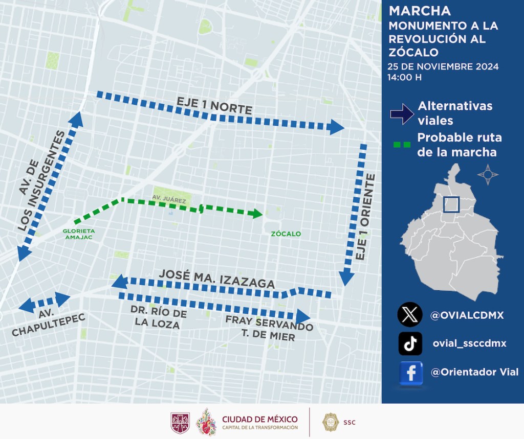 ruta marcha 25N día naranja