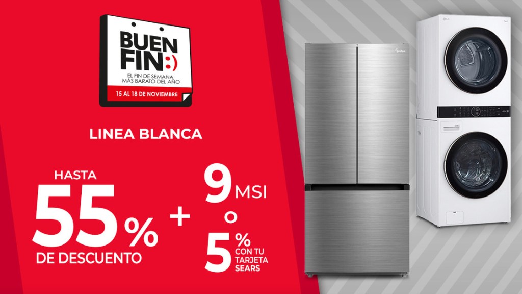 sears buen fin linea blanca