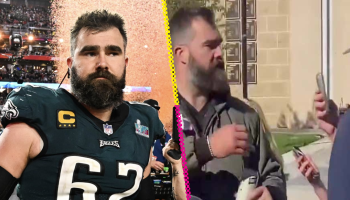 Jason Kelce rompe el celular de un sujeto que insultó a su hermano Travis