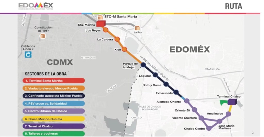 Construcción del Trolebús Chalco-Santa Martha: Más de un año de demora y contando