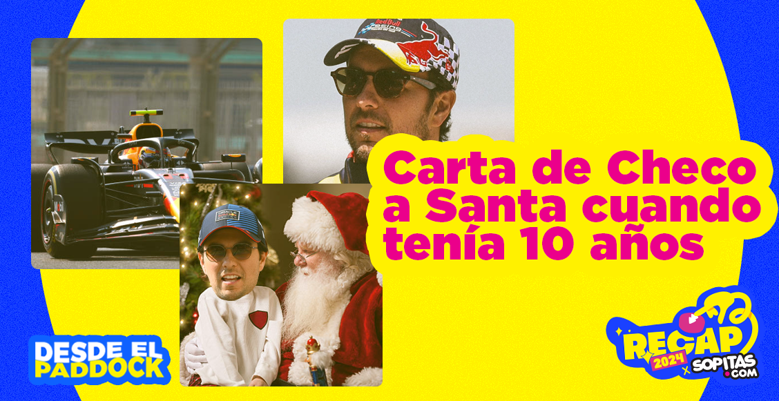 Carta de Checo Pérez a Santa a los 10 años