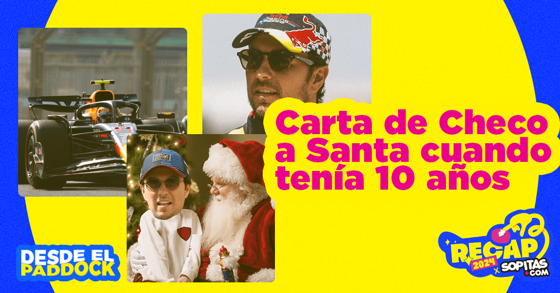 La carta que Checo Pérez le escribió a Santa cuando tenía 10 años