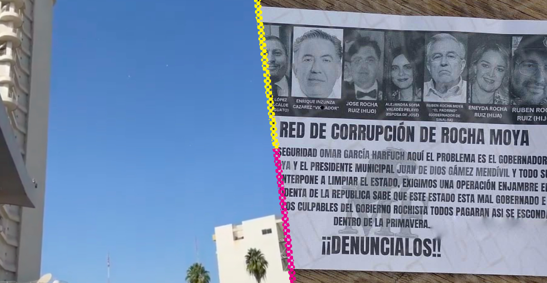 Lanzan volantes para denunciar red de corrupción de Rubén Rocha Moya, en Culiacán