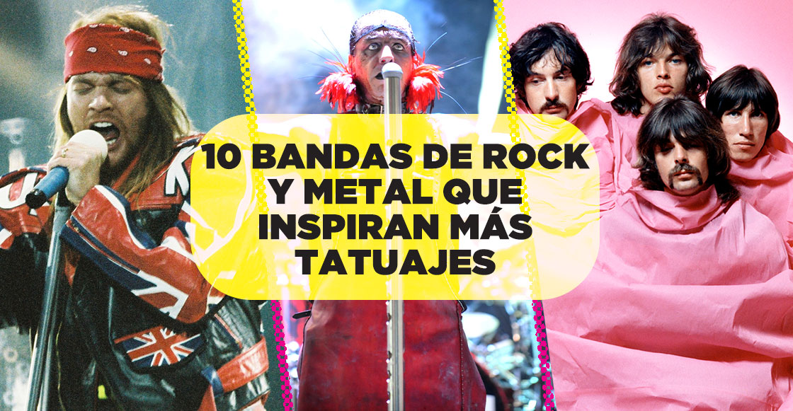 Las 10 bandas de rock y metal que inspiran más tatuajes