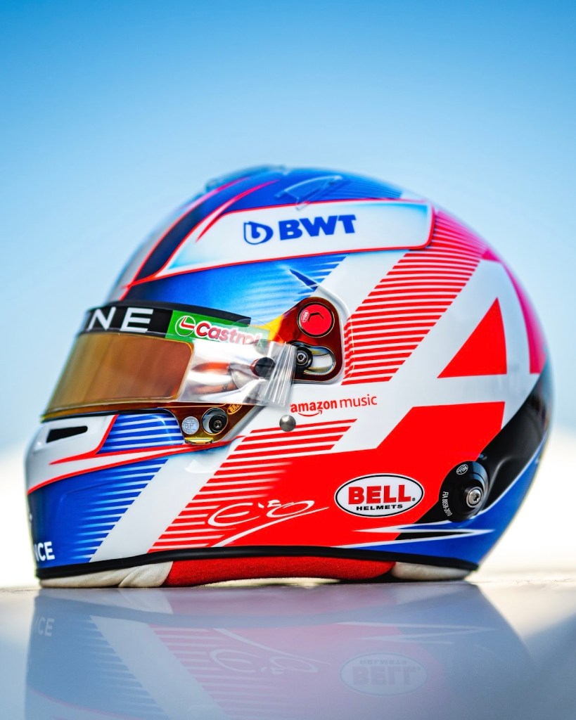 Casco de Esteban Ocon