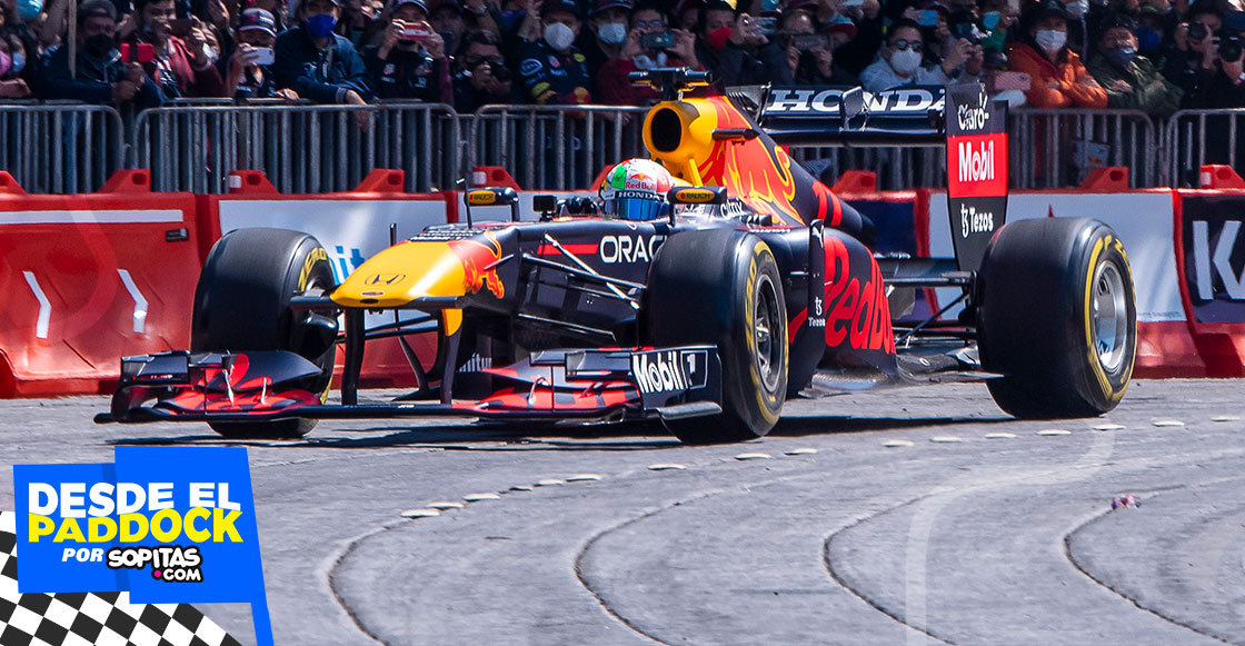 Checo Pérez en el Red Bull Show Run