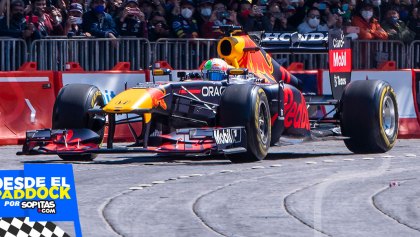 Checo Pérez en el Red Bull Show Run