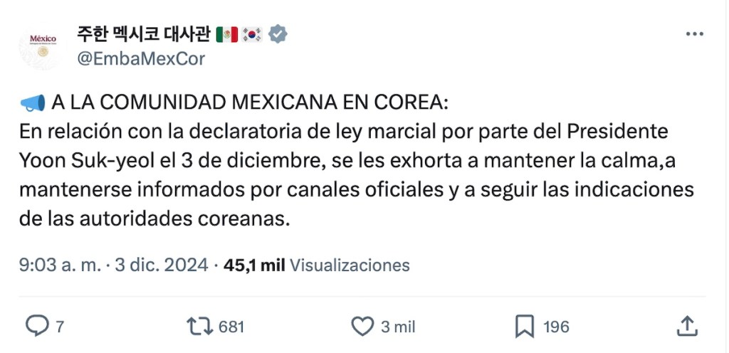 Qué pasa en Corea del Sur con la Ley Marcial y qué tiene que ver Corea del Norte