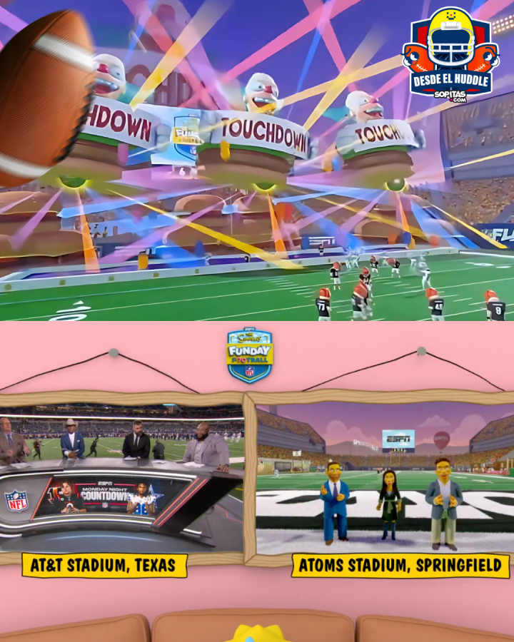 Homero, Bart y los momentos destacables del Cowboys vs Bengals al estilo de Los Simpson