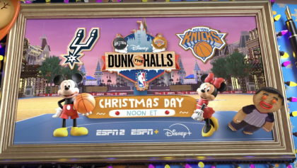 ¿Dónde ver el juego de navidad de la NBA entre Knicks vs Spurs al estilo Disney?