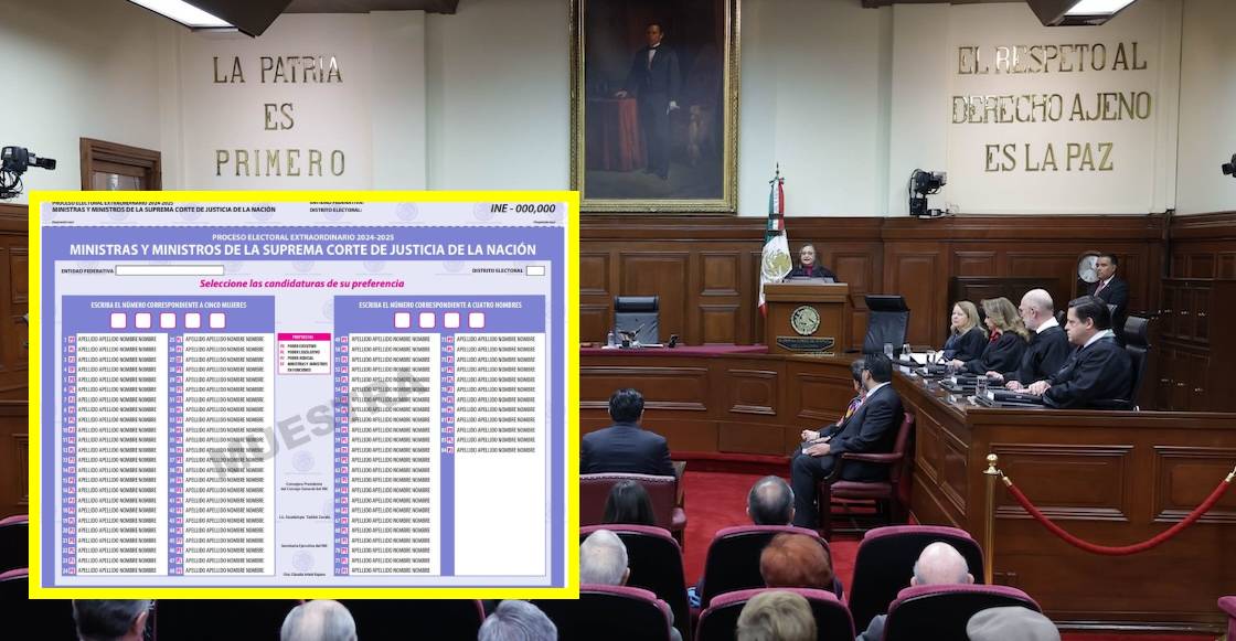 Así se ven las boletas para las elecciones del Poder Judicial 2025: ¿Cuándo son y qué se va a votar?