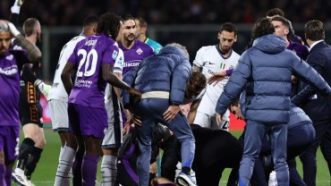 Fiorentina- Inter es suspendido; Edoardo Bove se desploma a medio partido