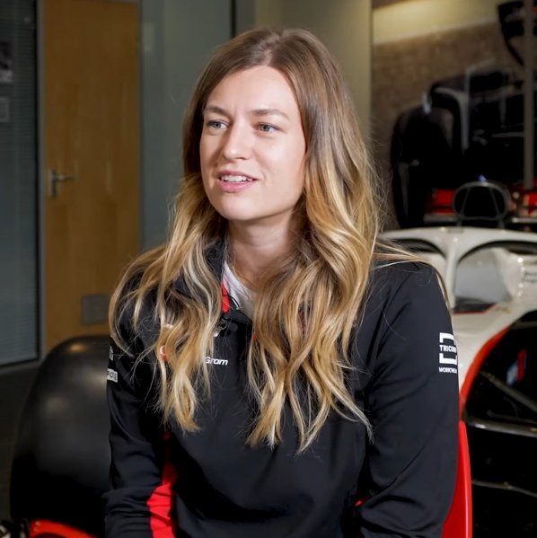 Laura Muller ingeniera de carrera de Haas