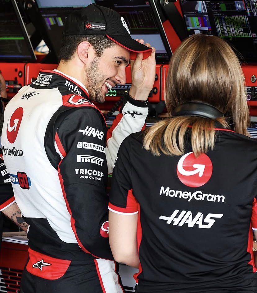 Esteban Ocon y Laura Muller