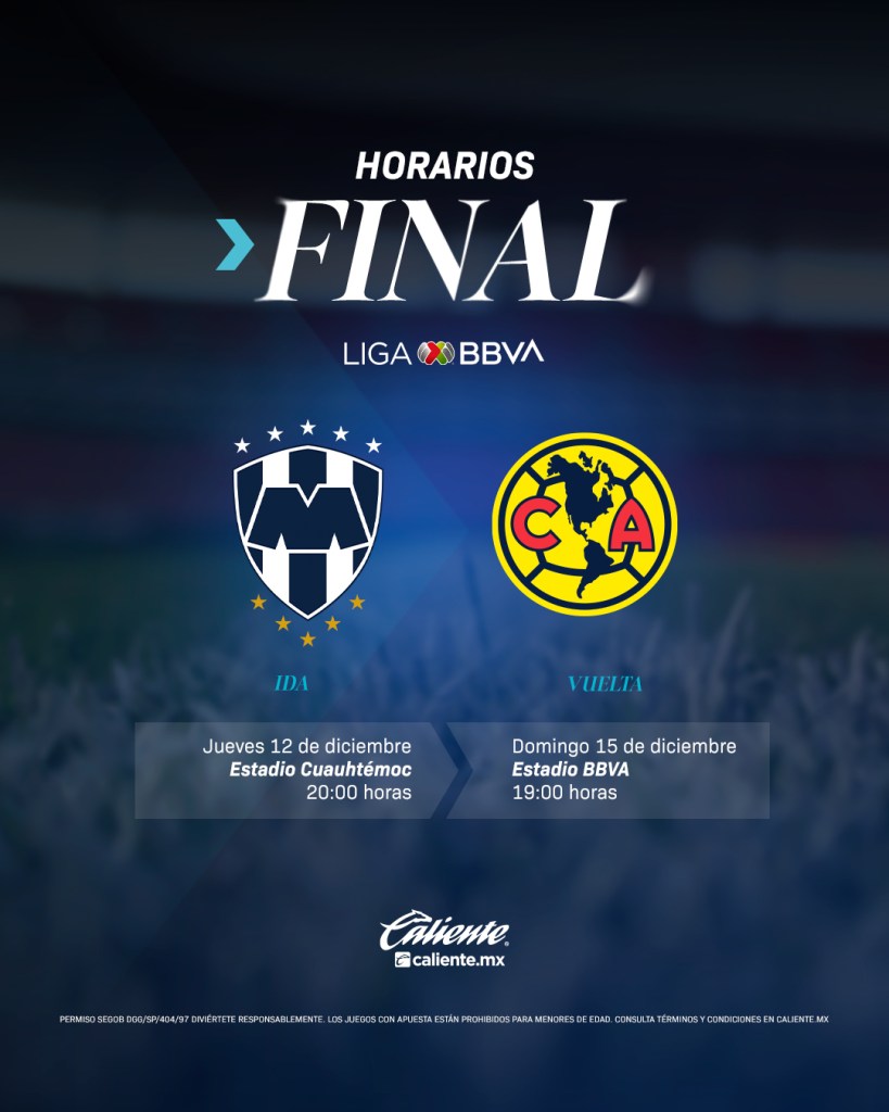 Final de la Liga MX: Cambio de sede, horarios y transmisión del partido entre América y Rayados