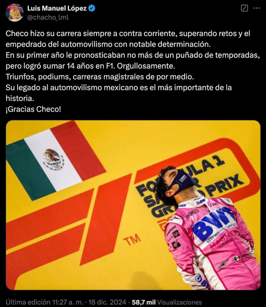 Reacciones a la salida de Checo aPérez de Red Bull