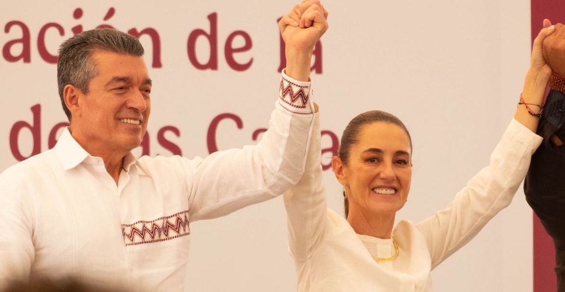 Rutilio Escandón y Claudia Sheinbaum