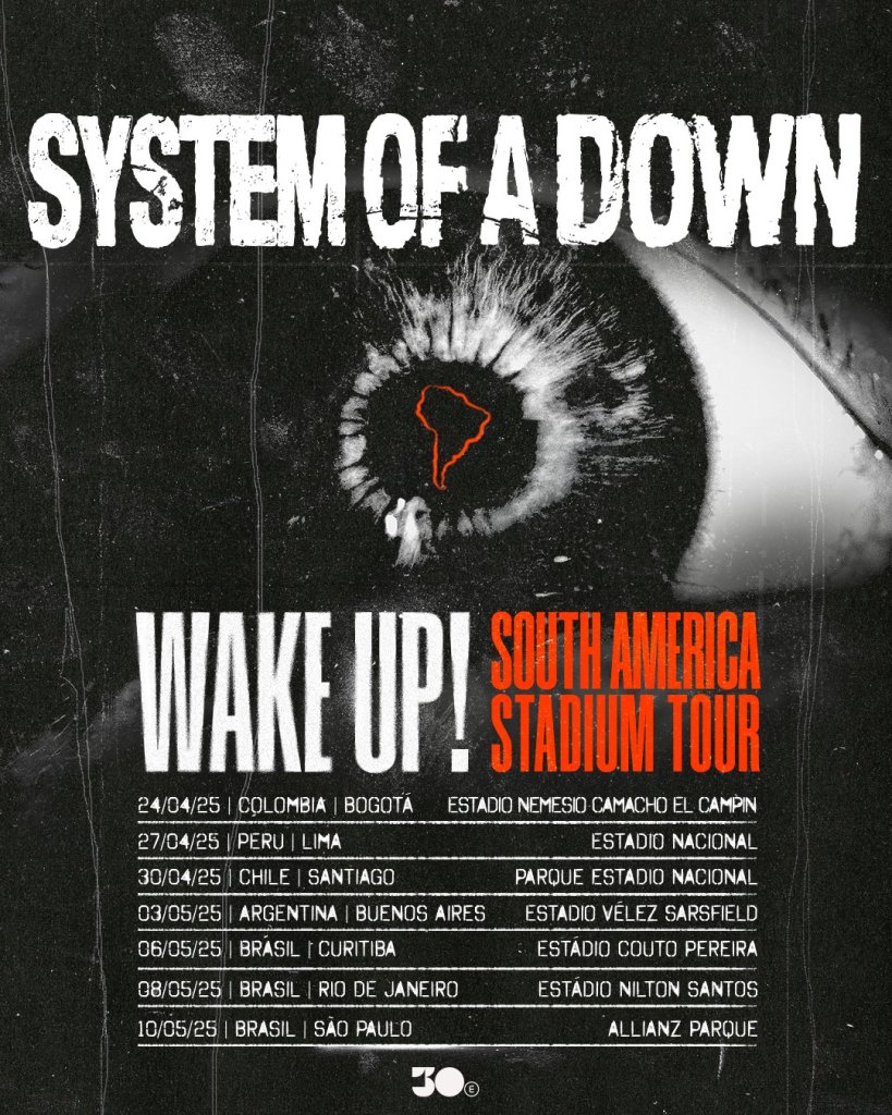 system of a down tour sudamerica