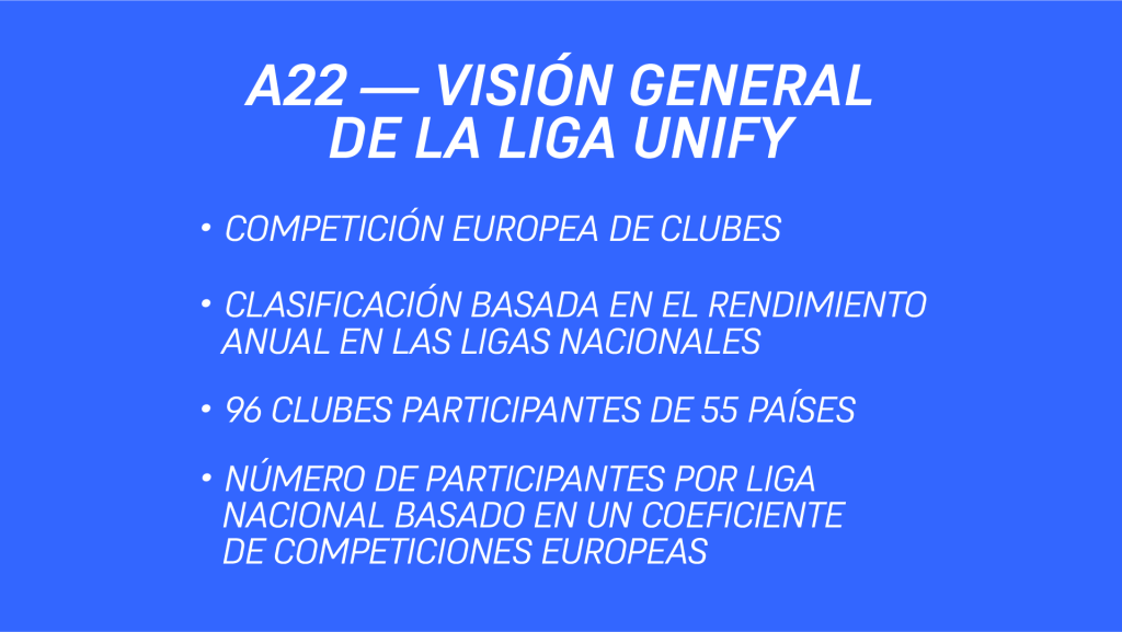 Unify League la nueva Superliga europea