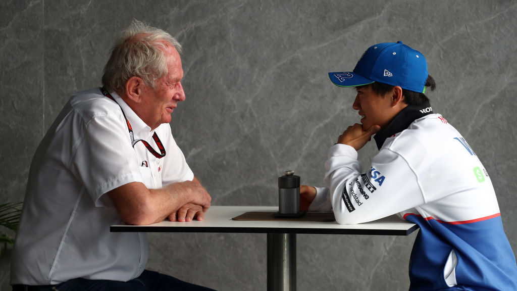 Helmut Marko y Yuki Tsunoda