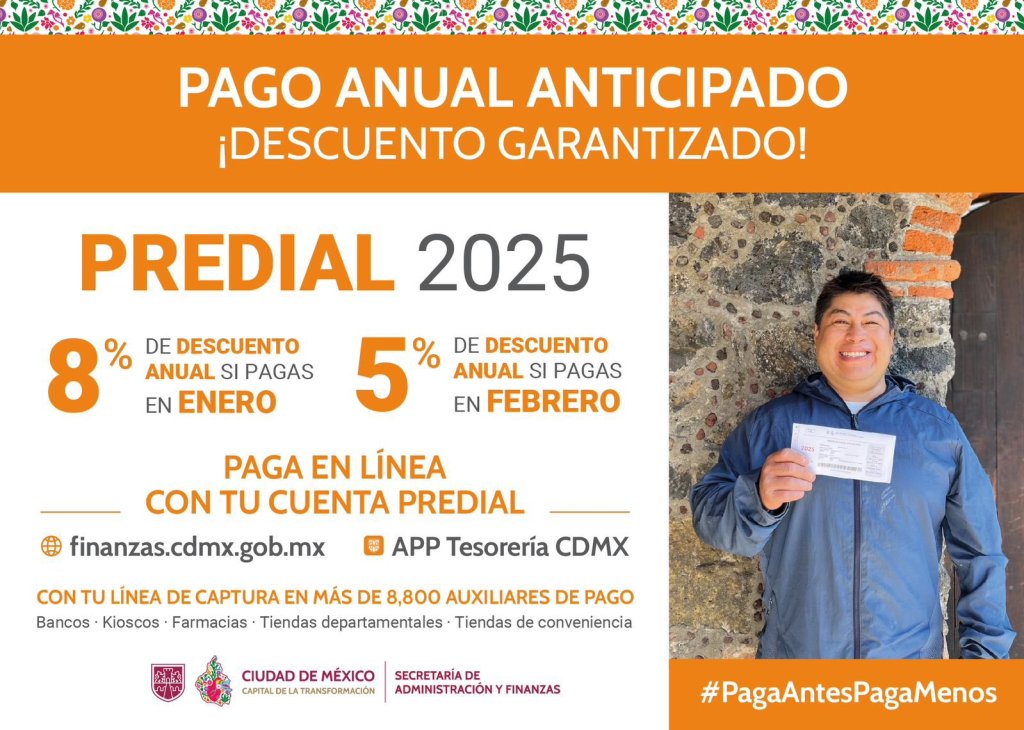 Descuentos, fechas y cómo pagar el predial en CDMX este 2025