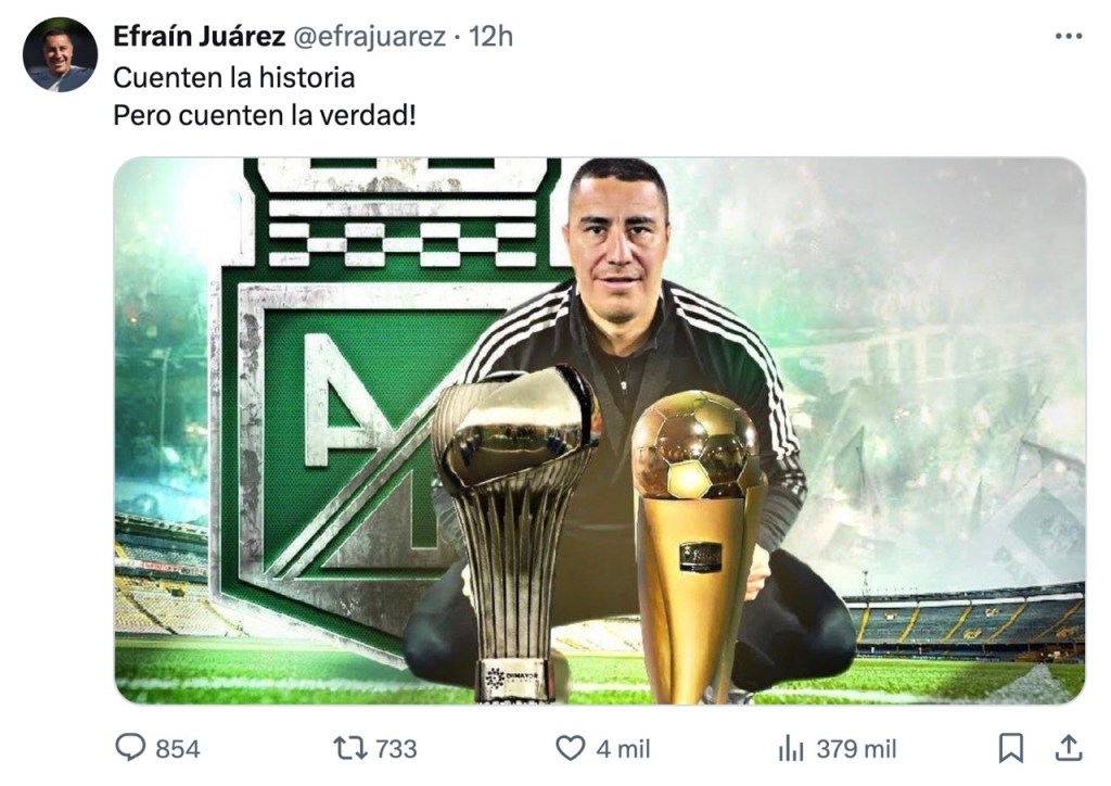 Efrain Juárez, entrenador mexicano 